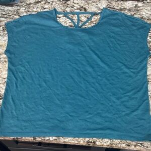Chic Teal Short Sleeve Women's yoga Gaiam Top
